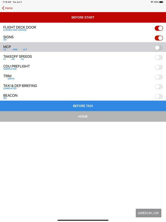 B777 Checklist Screenshot 3