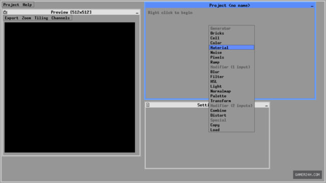 Zeuxis: procedural texture generator
