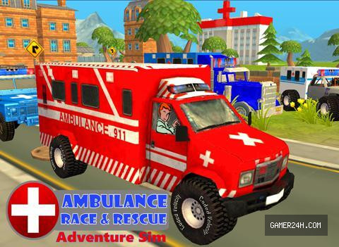 Ambulance Race & Rescue Adventure Sim 3D Screenshot 5