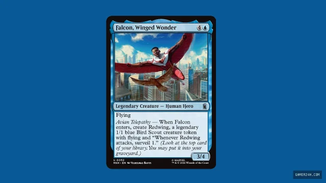 New Falcon Card Unveiled: Winged Wonder from MTG’s Marvel Heroes