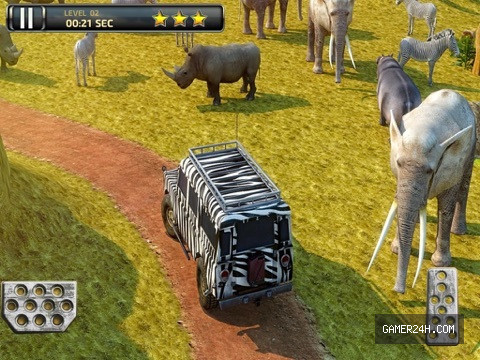 3D Safari Parking Free – Realistic Lion, Rhino, Elephant, and Zebra Adventure Simulator Games Screenshot 3
