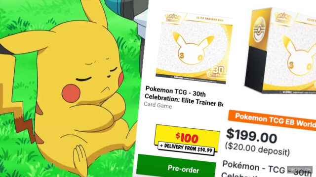 EB Games Are Selling The 30th Anniversary Pokemon Sets At Double The MSRP