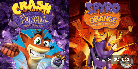 Crash Bandicoot Purple: Ripto’s Rampage and Spyro Orange: The Cortex Conspiracy Official Cover