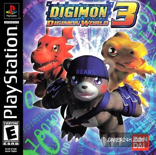 Digimon World 3 Official Cover