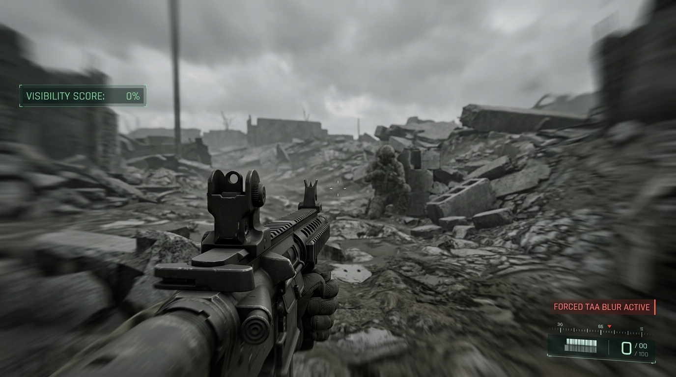 PRfield 6 Zero Visibility and Forced TAA Blur Sludge