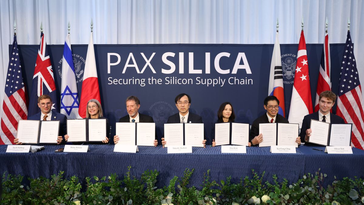 Undersecretary of State Jacob Helberg Convenes The Pax Silica Summit at Donald J. Trump Institute of Peace on December 12, 2025 in Washington, DC.