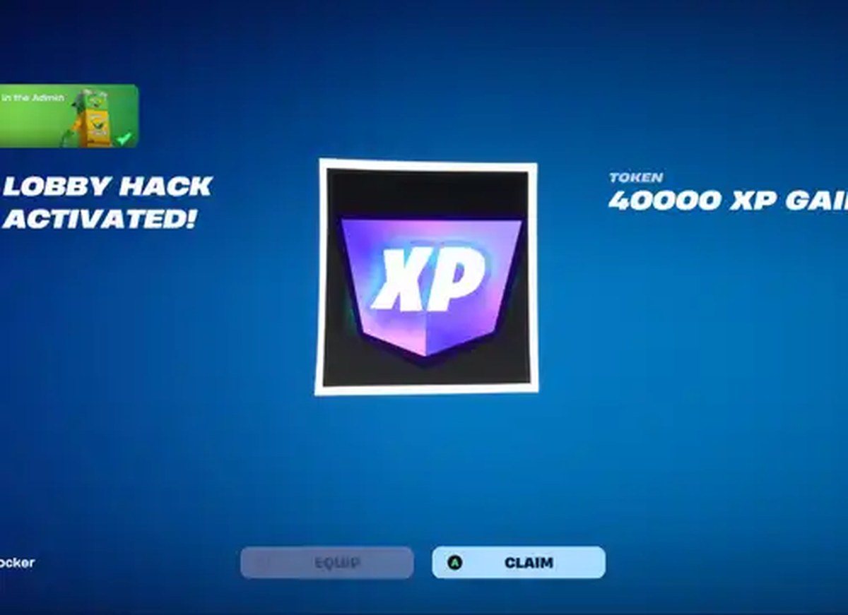 40,000 xp token from lobby hack