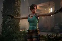 Lara Croft dual wields handguns in Tomb Raider: Legacy of Atlantis.