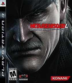Metal Gear Solid 4: Guns of the Patriots Official Cover