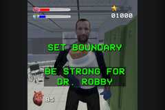 The player chooses to be strong for Dr. Robby in The Pitt: The Video Game