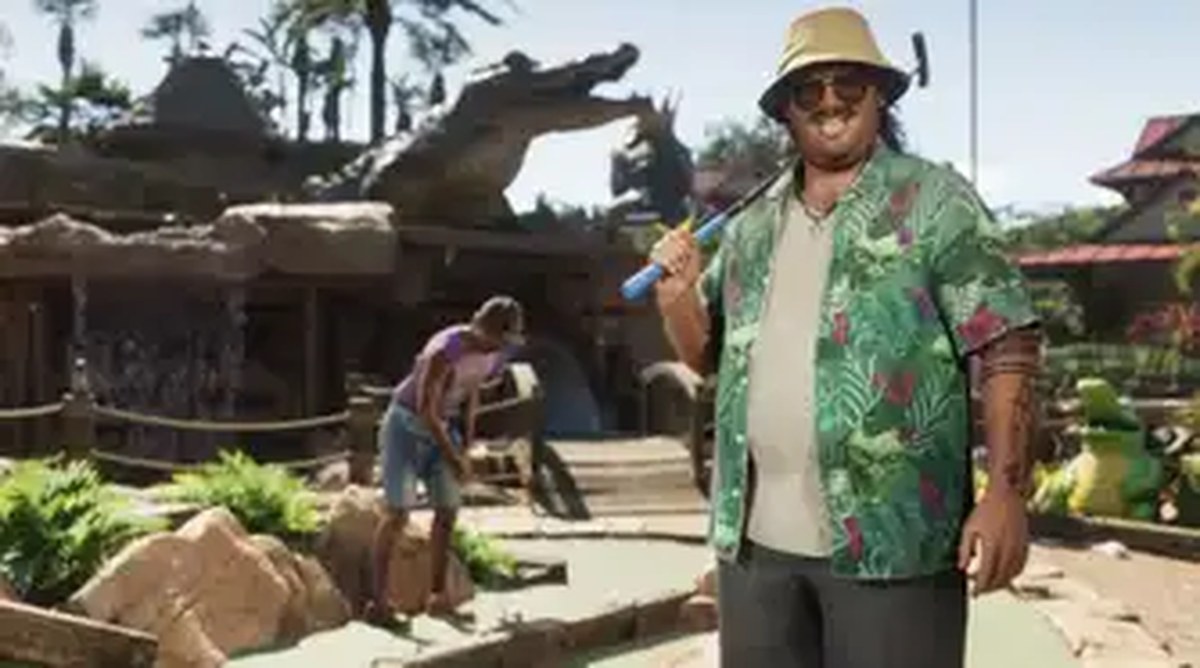 Cal Hampton Hefts a Mini Golf Putter in Grand Theft Auto 6