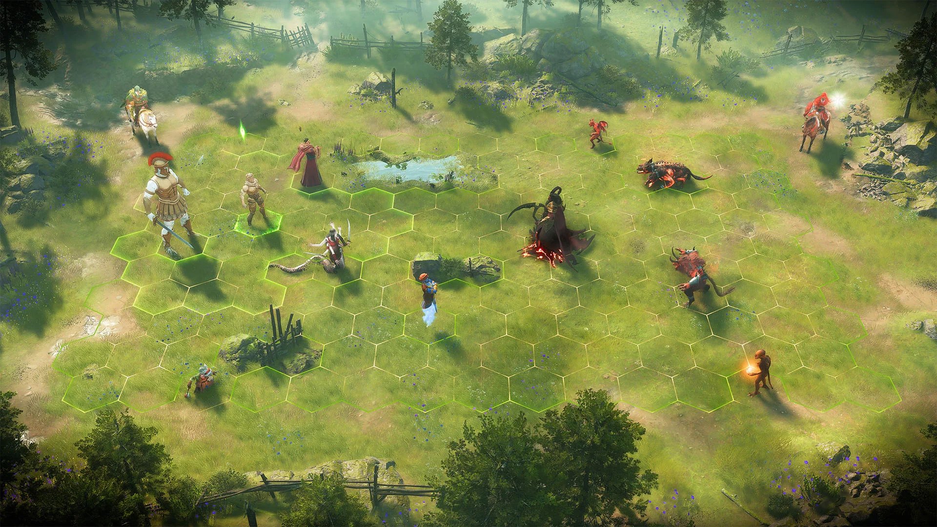 A battle on the plains in Heroes of Might and Magic 3 Remake