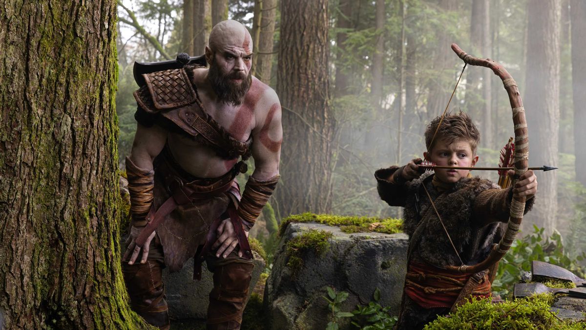 Kratos and Atreus in the Amazon God of War TV show.