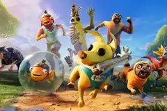 The compendium of available sidekick pets in Fortnite, which are dropping starting in November. The first pal will be Peels the dog, who looks like a banana.