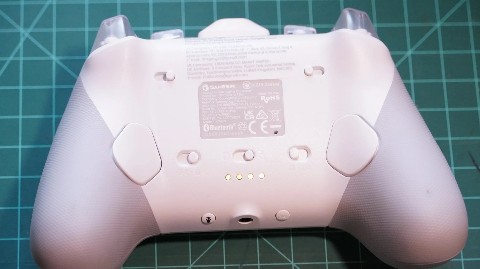 Rear view of the GameSir G7 Pro controller.