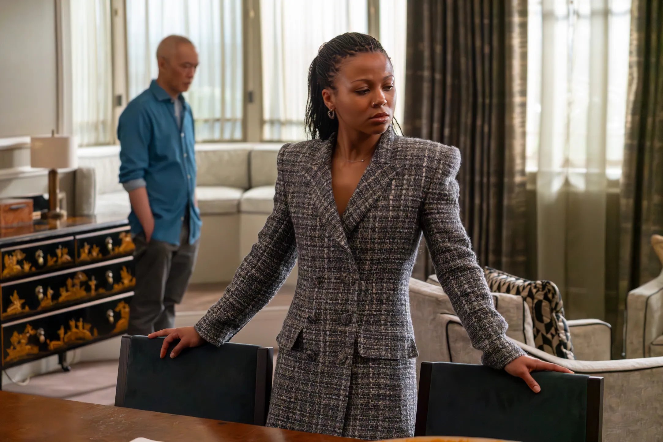 harper stern and eric tao in episode 6 season 4 of industry
