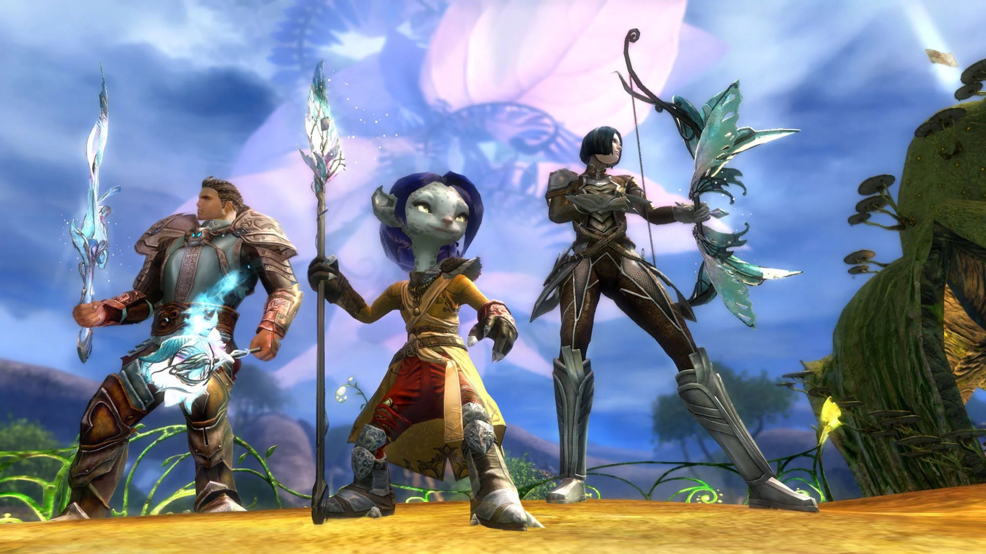 Guild Wars 2 player characters.
