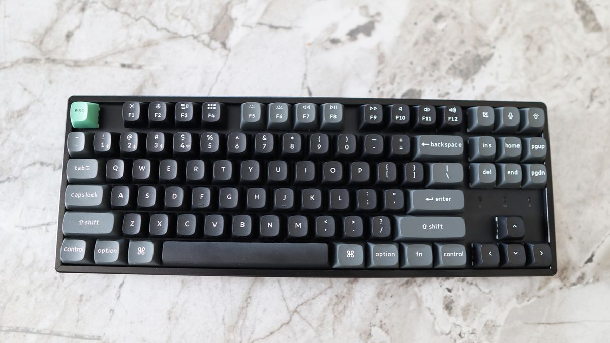 The Keychron K8 Ultra 8K on a table.