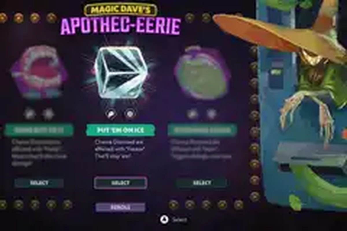 The Eeries shop menu in Murals