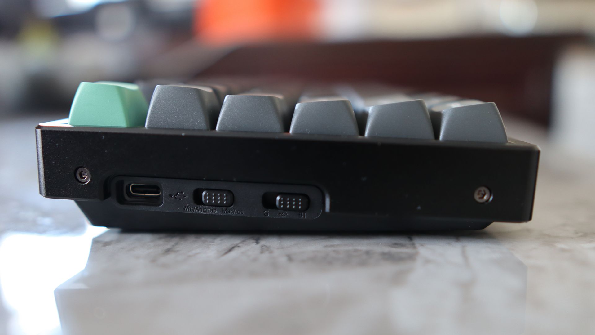 The Keychron K8 Ultra 8K on a table.