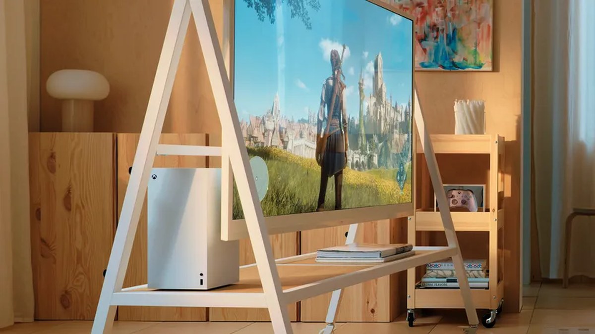 Xbox and IKEA furniture collaboration photos.
