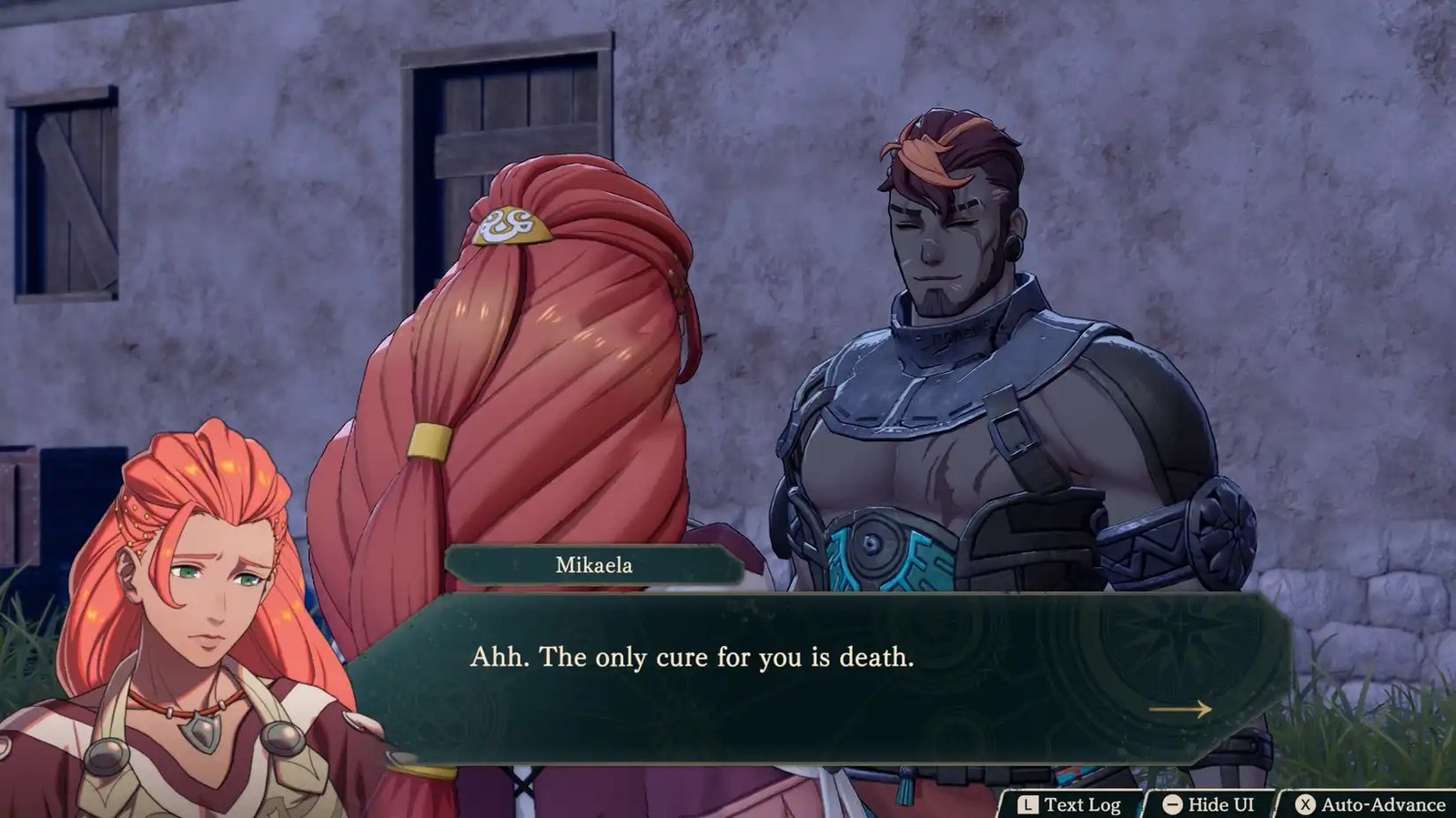 Mikaela and Guzran in Fire Emblem Fortune's Weave