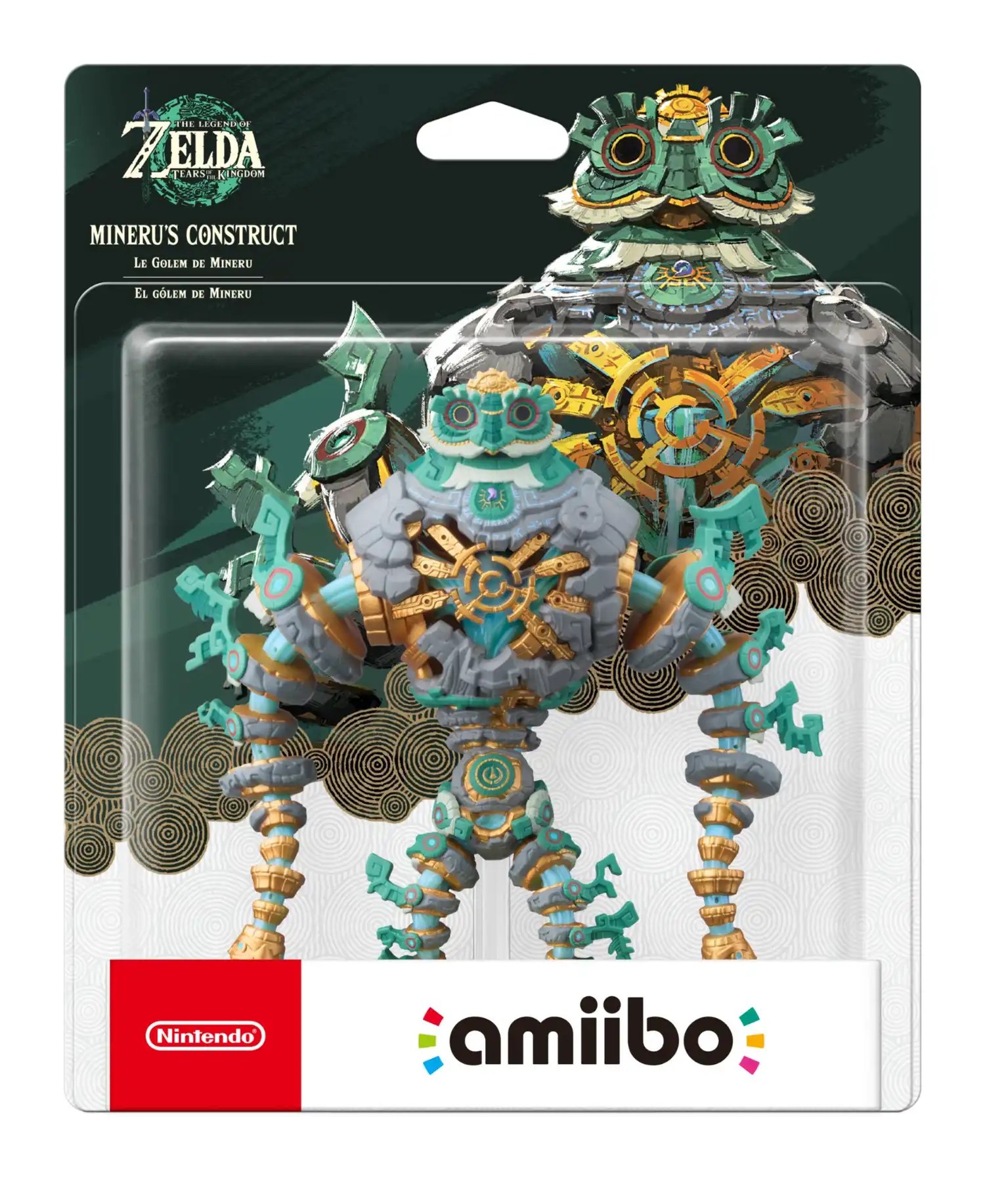 The Mineru's Construct amiibo in its packaging