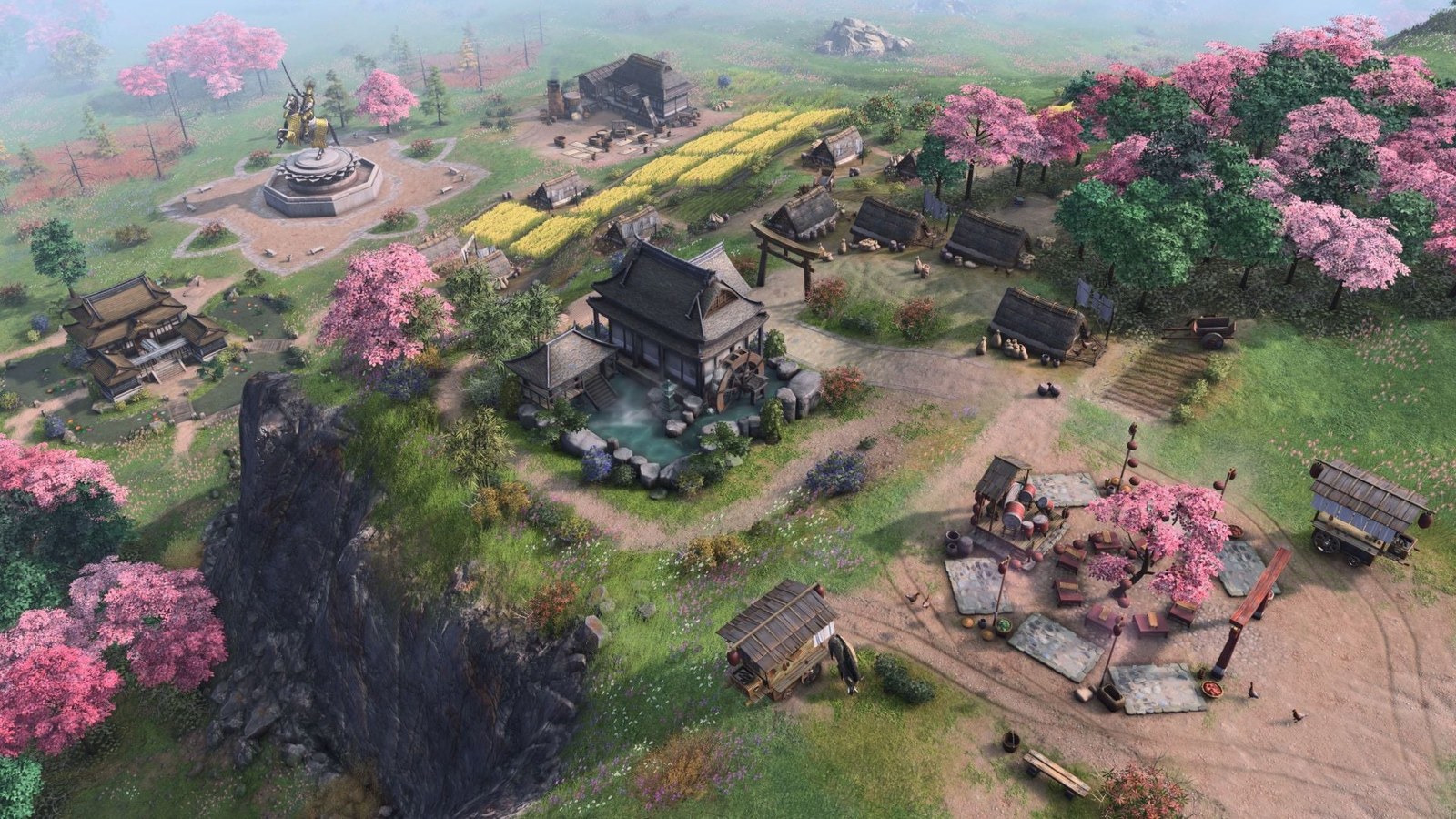 Age of Empires IV village.
