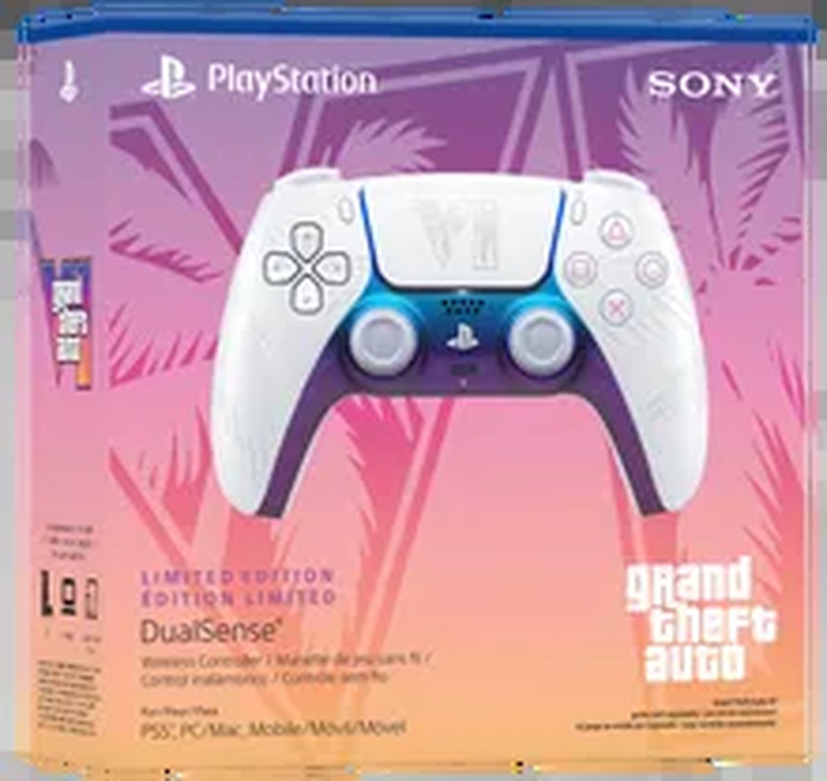 Grand Theft Auto VI White Limited-Edition PS5 DualSense Wireless Controller