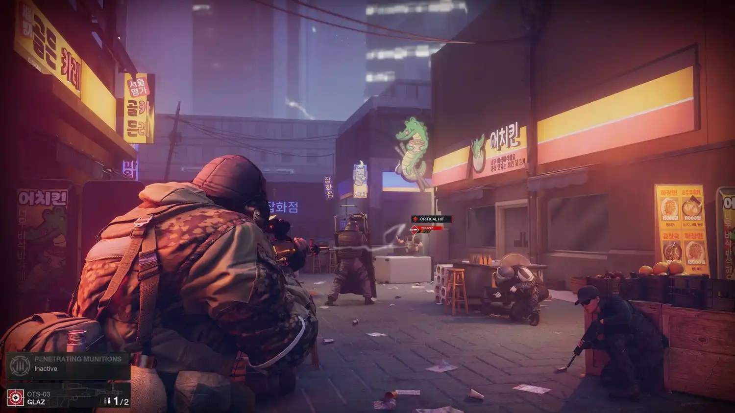 The view over the shoulder of a soldier in Rainbow Six Tactics.