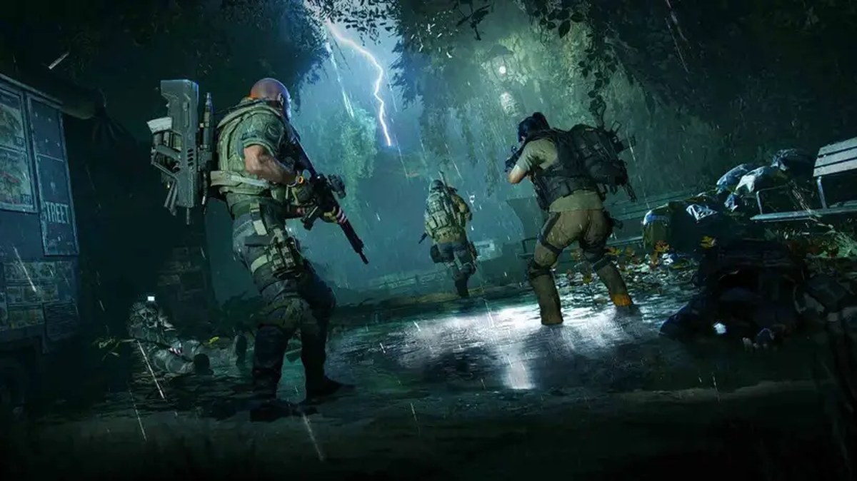 Soldiers fighting in Echoes of Central Park.