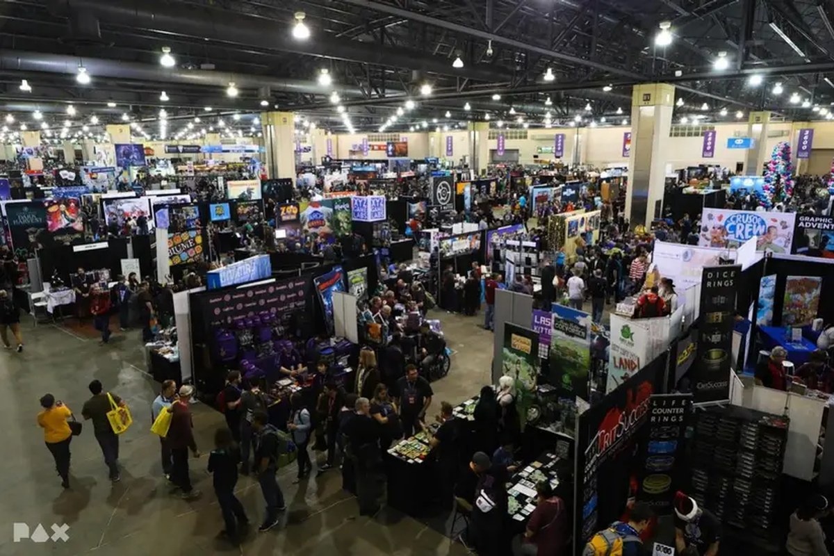 A view of the convention center in Philadelphia during PAX Unplugged