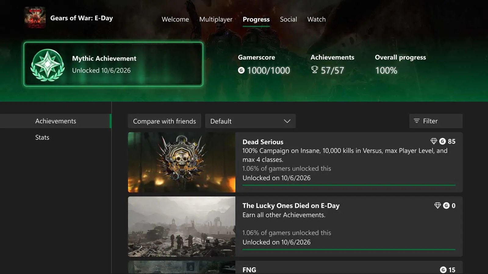 Xbox Launches Mythic Achievements, Revealing Exactly How Close You Are to 100%
