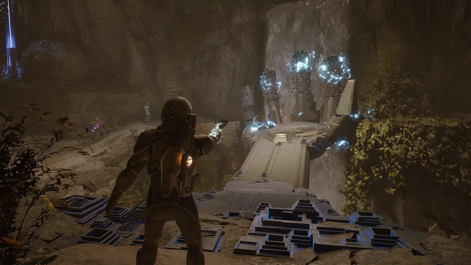 Jun uses his 'shaping' power to construct a giant hand in Exodus.