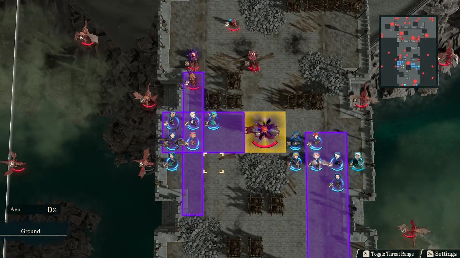 The Alcineus Span map in Fire Emblem Fortune's Weave