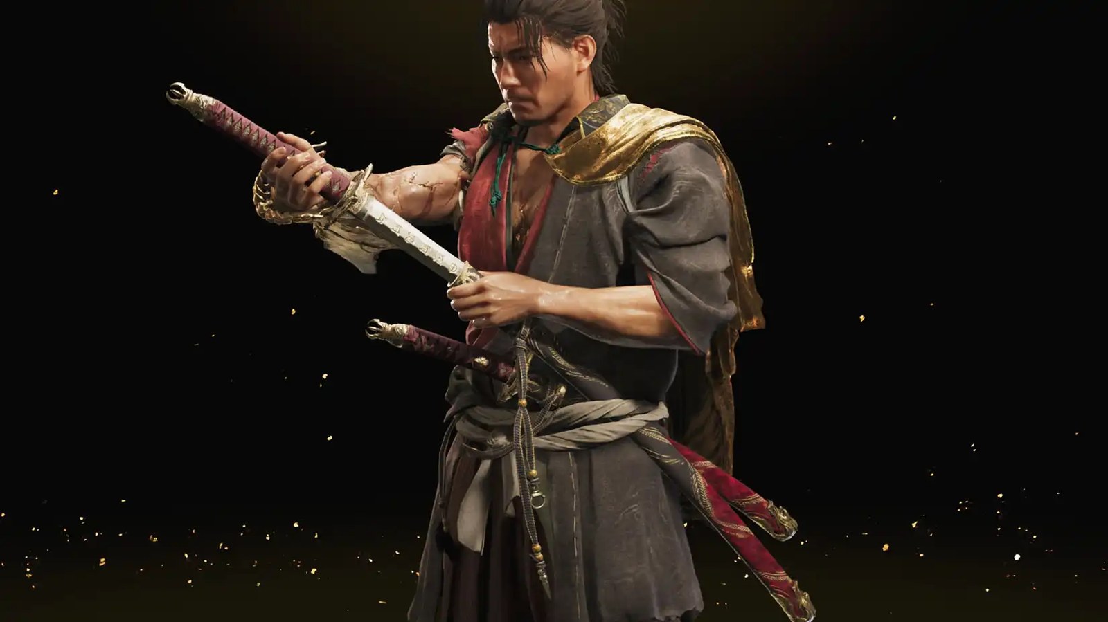 A Onimusha: Way of the Sword screenshot showing the Myogo sword