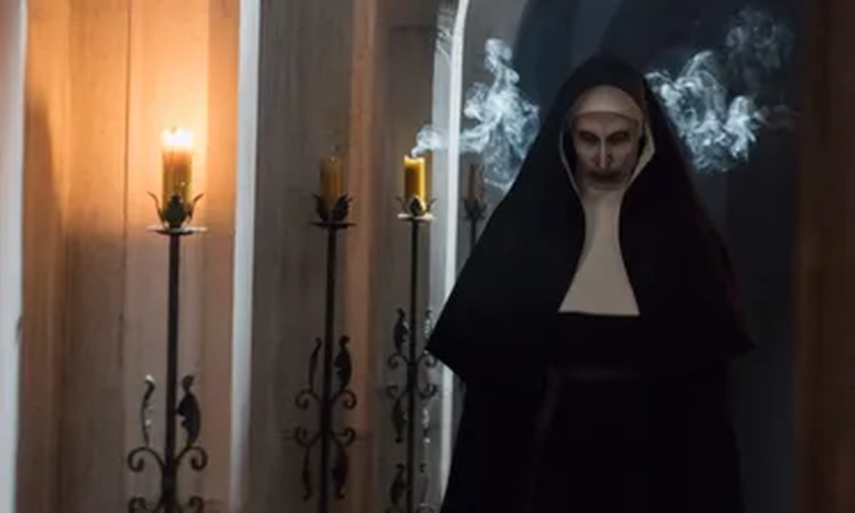 1. The Nun (2018)<p>

Prequel frightfest The Nun takes place in Romania, in 1952, and stars Demián Bichir and Taissa Farmiga (sister of franchise star Vera Farmiga) as a Roman Catholic priest and a nun uncovering an unholy secret involving  Bonnie Aaron's evil Nun from The Conjuring 2 (who is an incarnation of the demon Valak).
