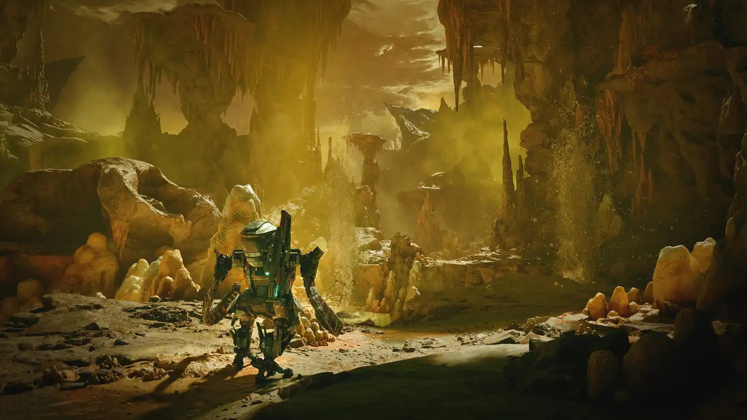 Salt walks through a sandy canyon in Exodus