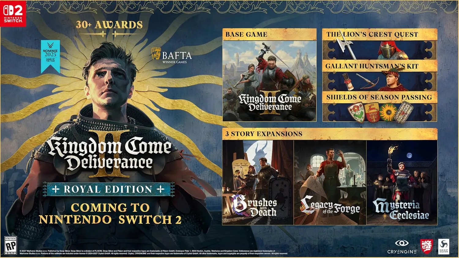 Kingdom Come: Deliverance 2 Arrives on Nintendo Switch 2 With a Royal Edition