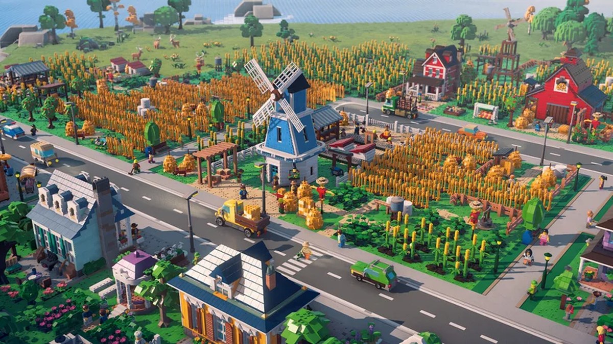 Farmland in Lego Skylines