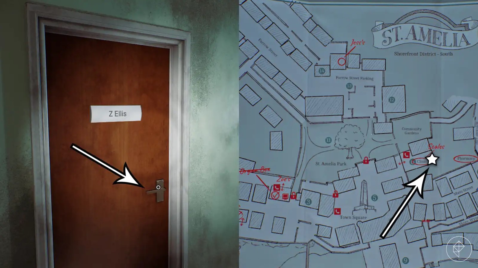 The room where players may find the code to unlock the clinic's reception door in Silent Hill: Townfall.