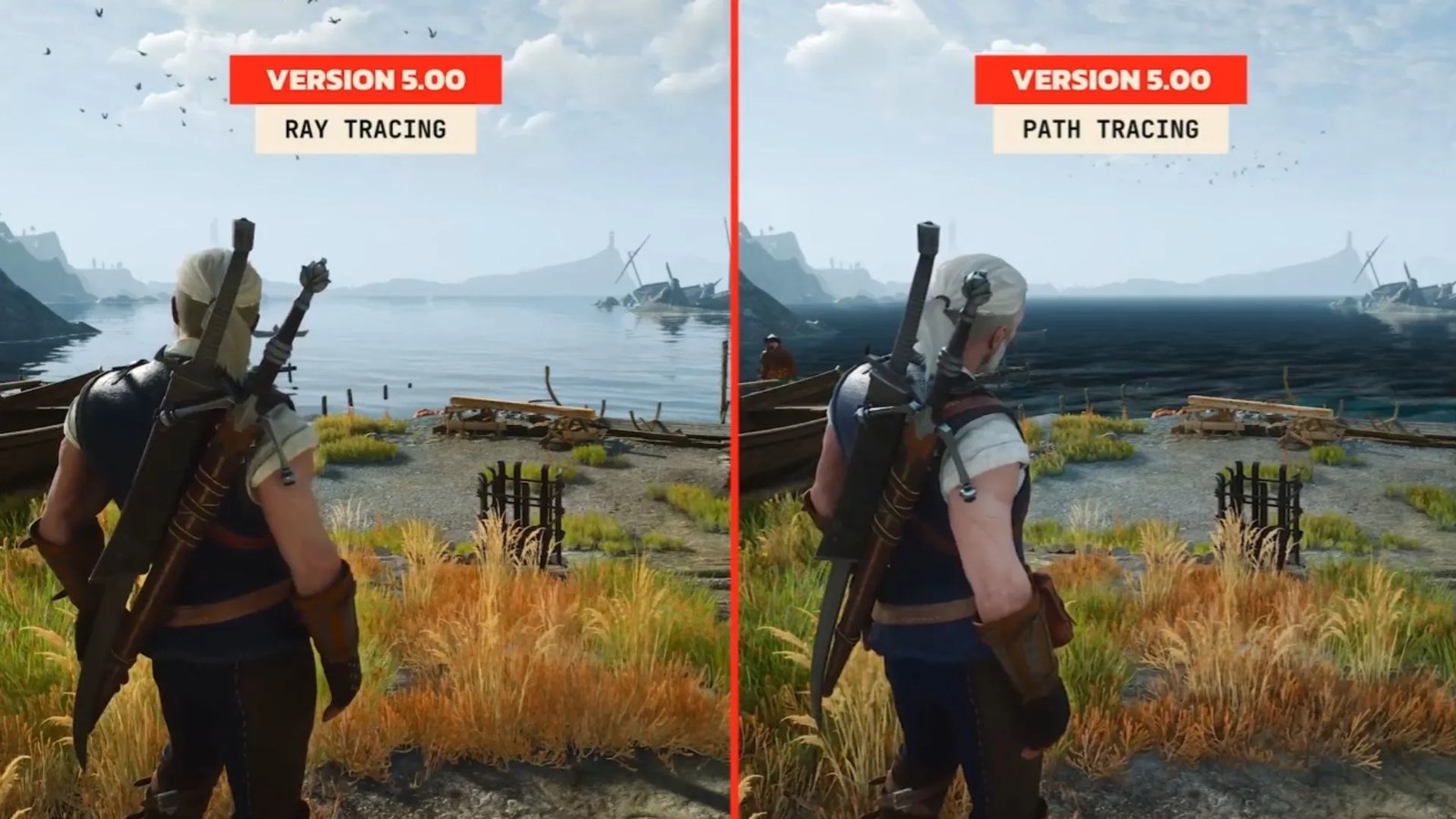 The Witcher 3 Remastered Reveals Striking Visual Overhaul in New Path Tracing Comparison
