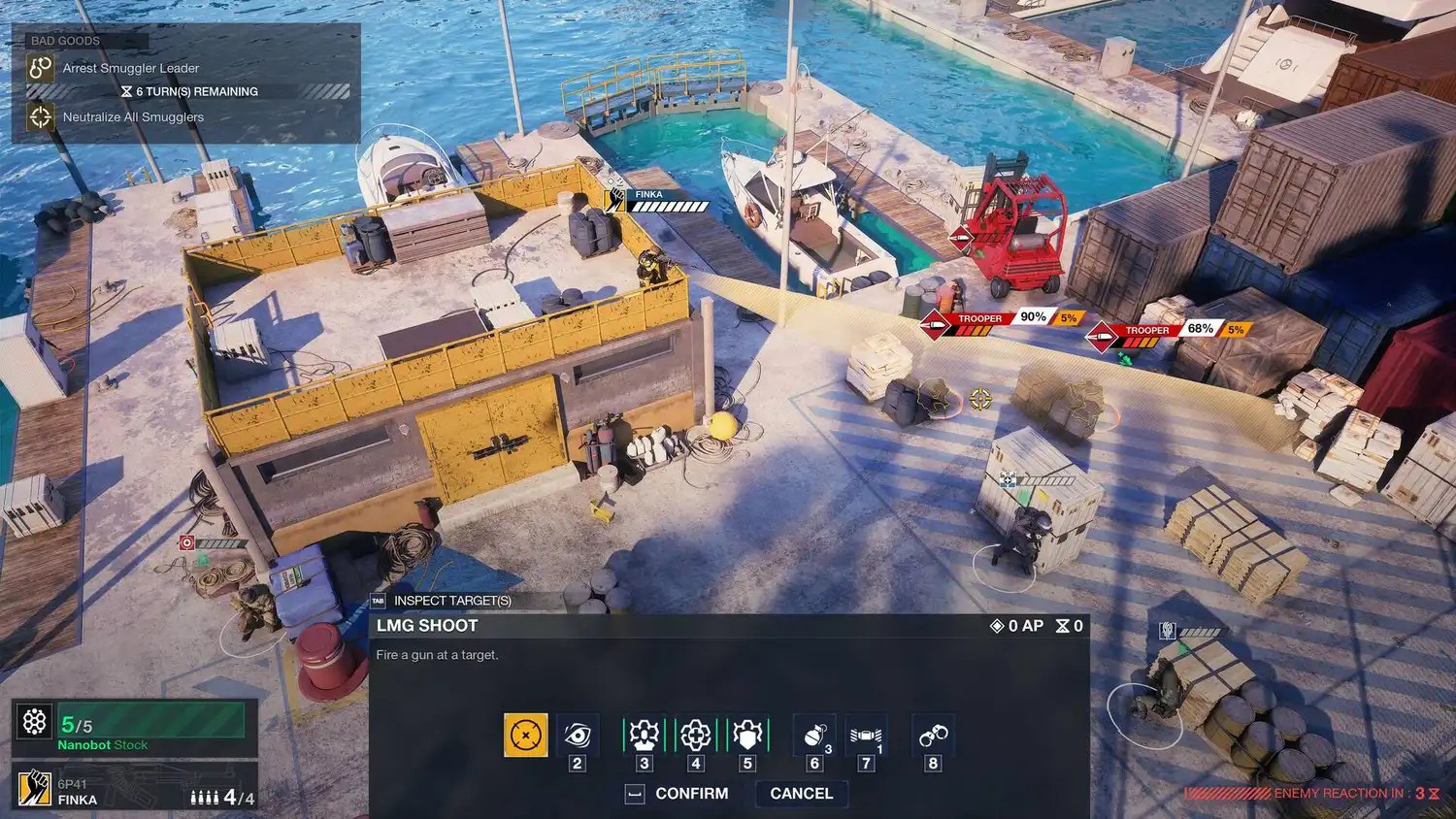 A level in a dockyard in Rainbow Six Tactics.