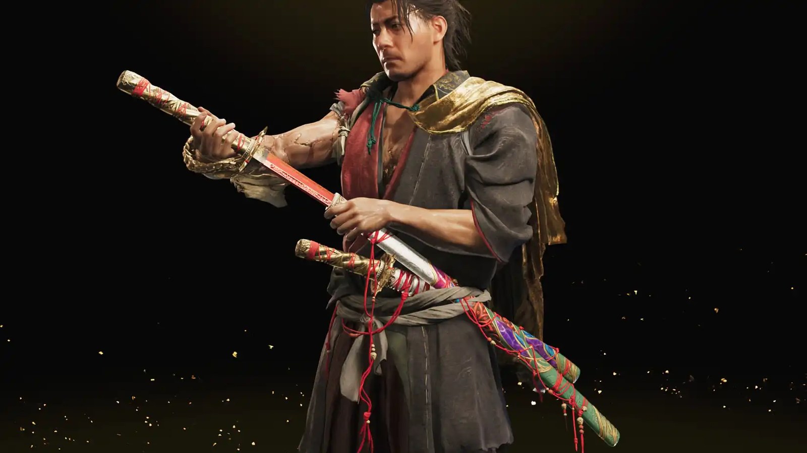 A Onimusha: Way of the Sword screenshot showing the Mooncrossed sword