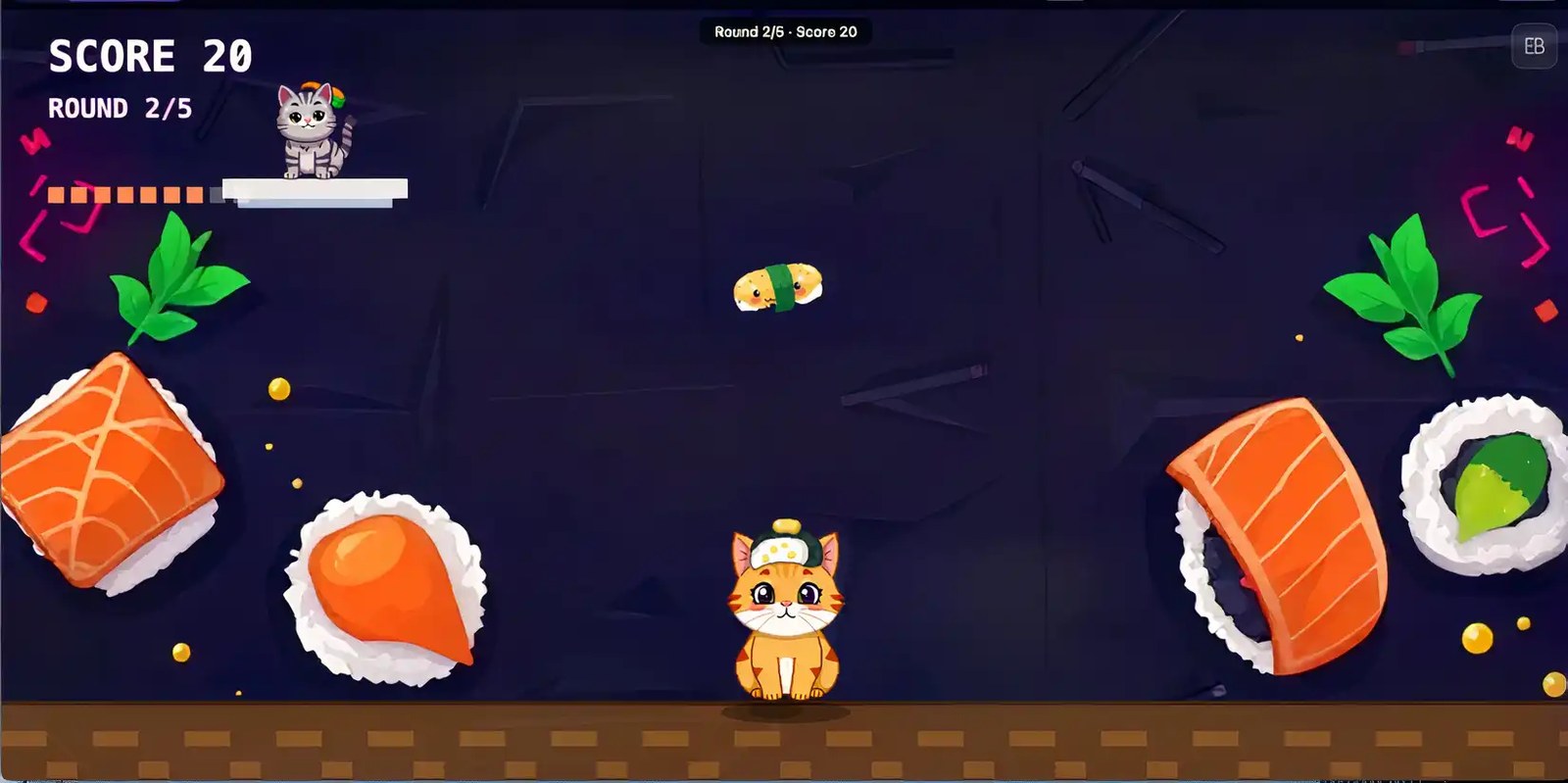 everboard sushi juggling cats game