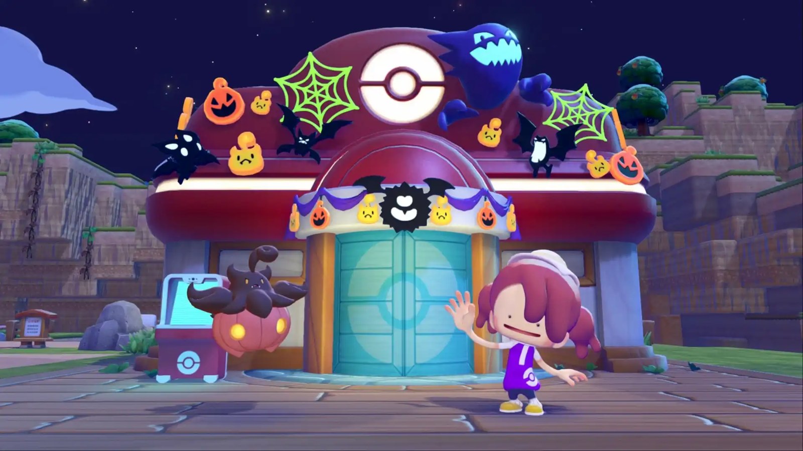 pokémon pokopia halloween pokémon center