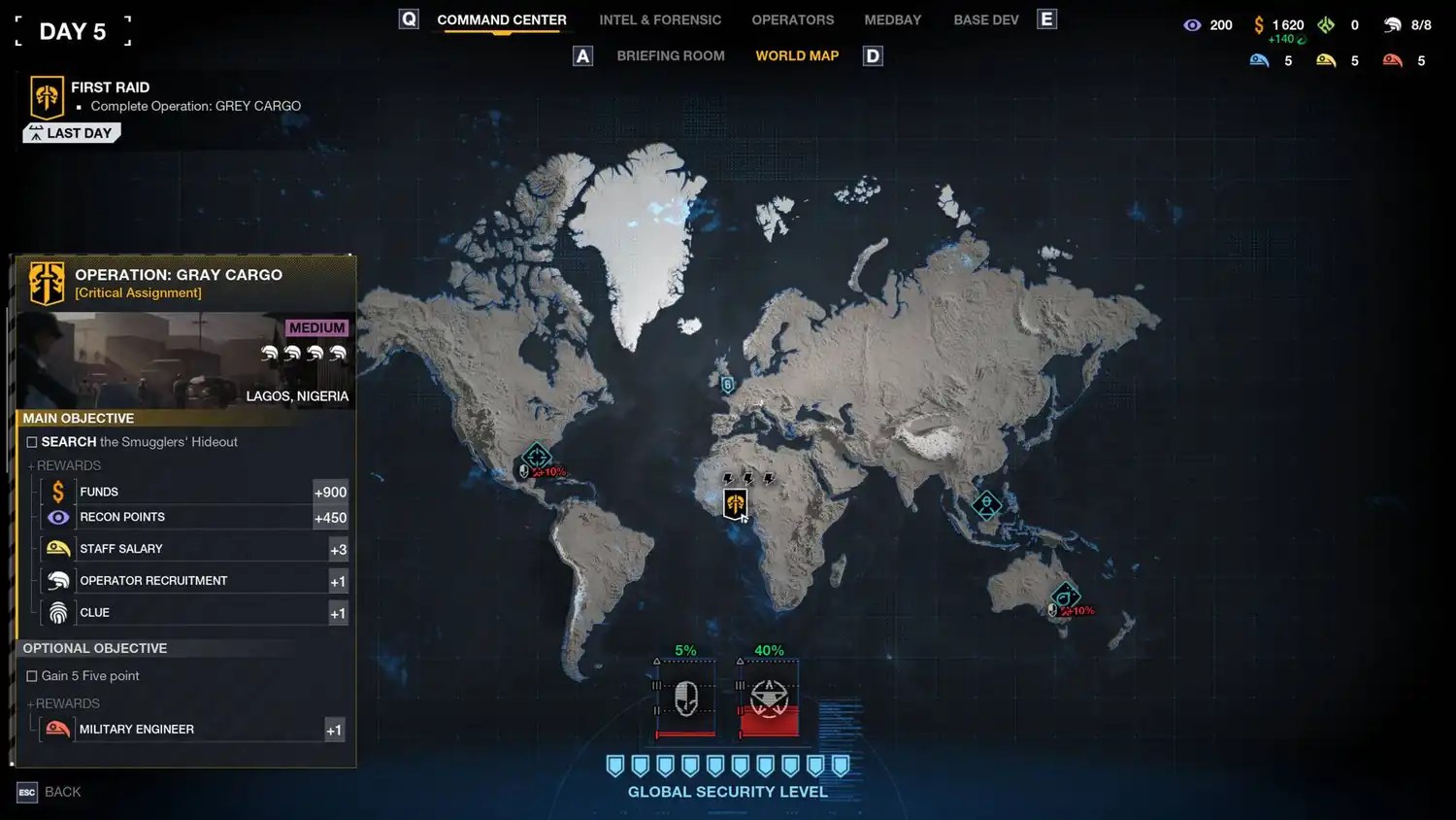 The tac map in Rainbow Six Tactics.
