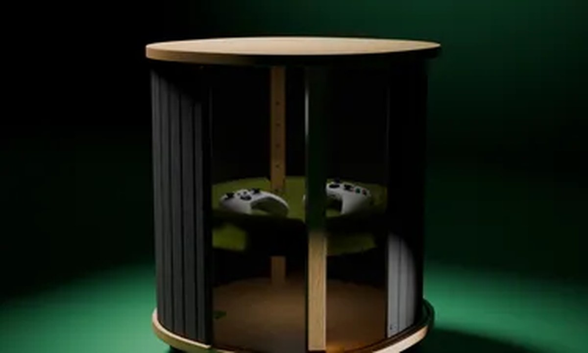 Xbox and IKEA furniture collaboration photos.