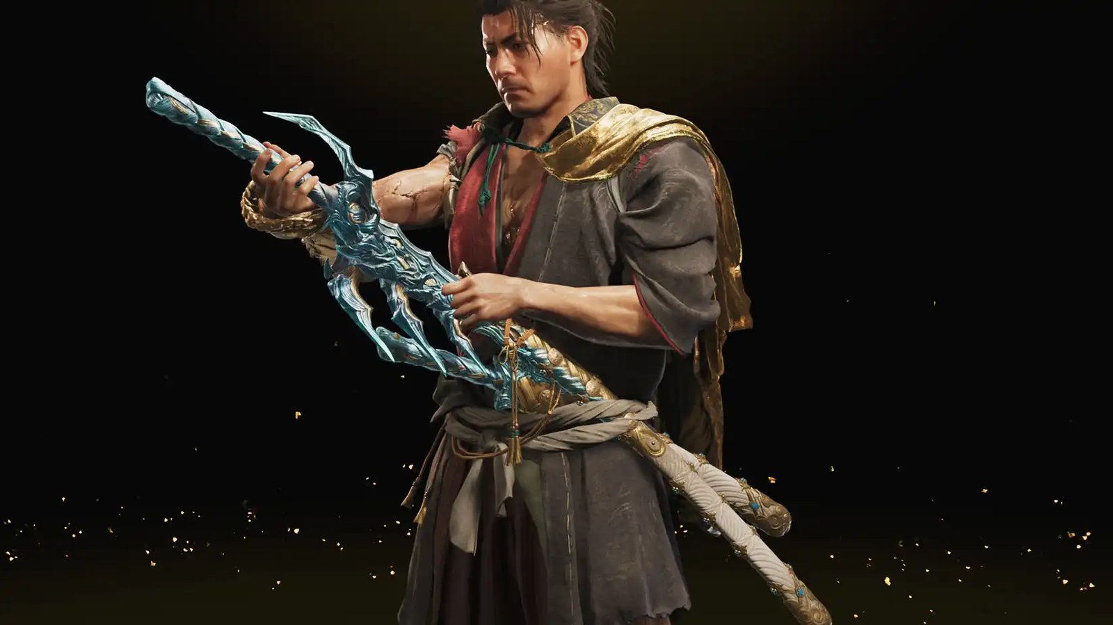 A Onimusha: Way of the Sword screenshot showing the Raizan sword