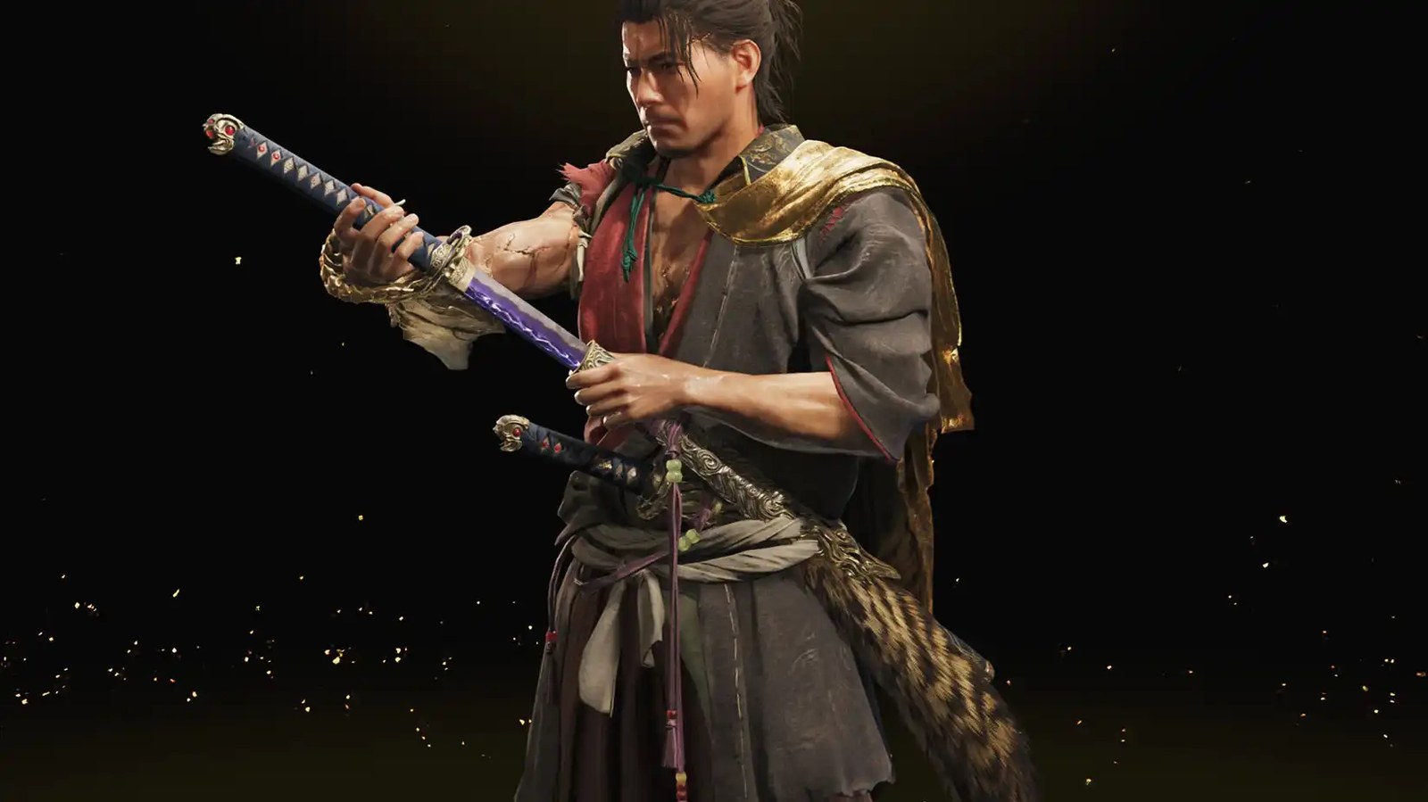A Onimusha: Way of the Sword screenshot showing the Shishioh sword